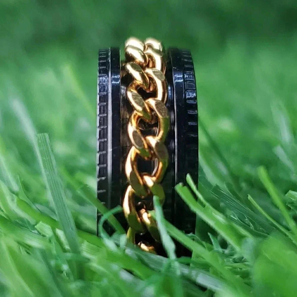 Stainless Steel Fashion Spinner Ring for Men/Women, AAAQL1001 - Picture 1 of 11